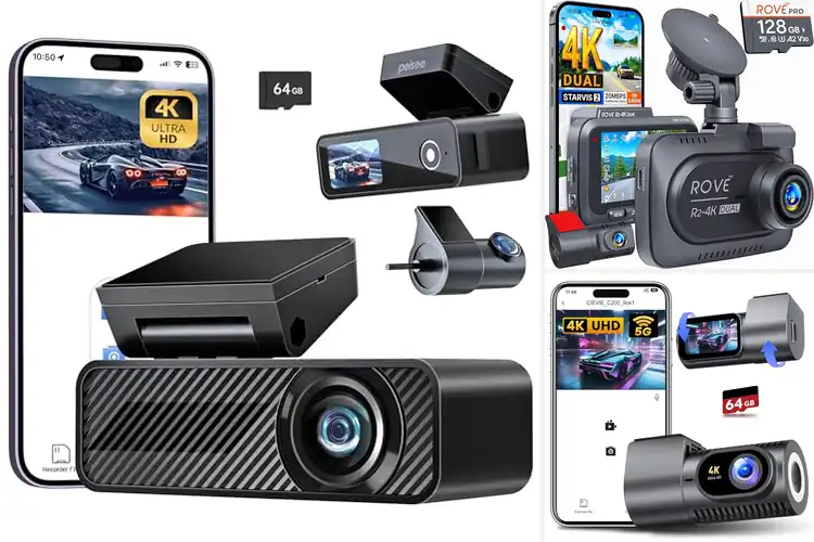 Detailed view of Best 4K Dash Cam Display