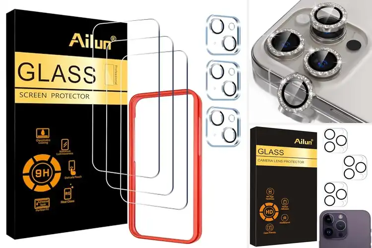 Detailed view of Best 9H Tempered Glass Lens Protector