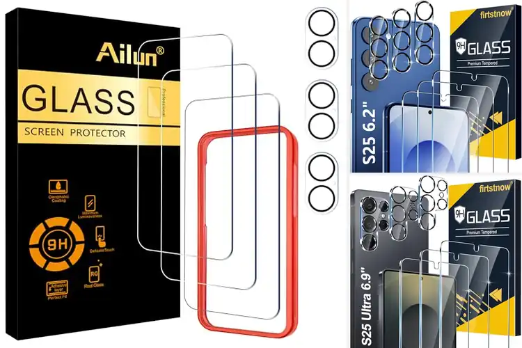 Detailed view of Best 9H Tempered Glass Lens Protectors