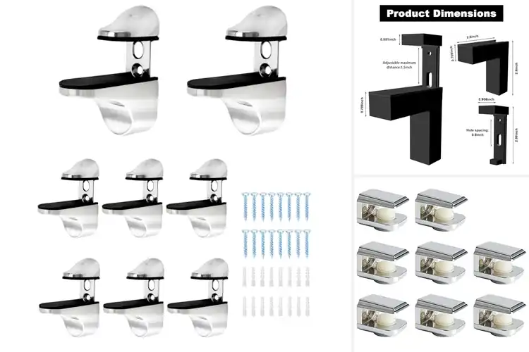 Detailed view of Best Adjustable Glass Brackets