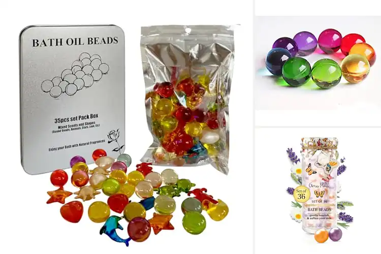 Detailed view of Best Bath Oil Beads with Variety of Scents