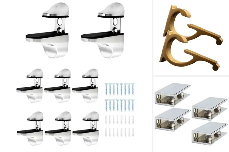 Detailed view of Best Elegant Glass Brackets: Style Meets Durability