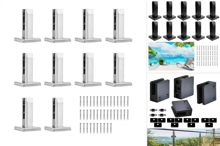 Detailed view of Best Glass Clamp Brackets For Railings