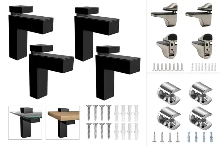 Detailed view of Best Glass Shelf Brackets