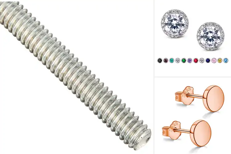 Detailed view of Best Grade 8 Plated Studs