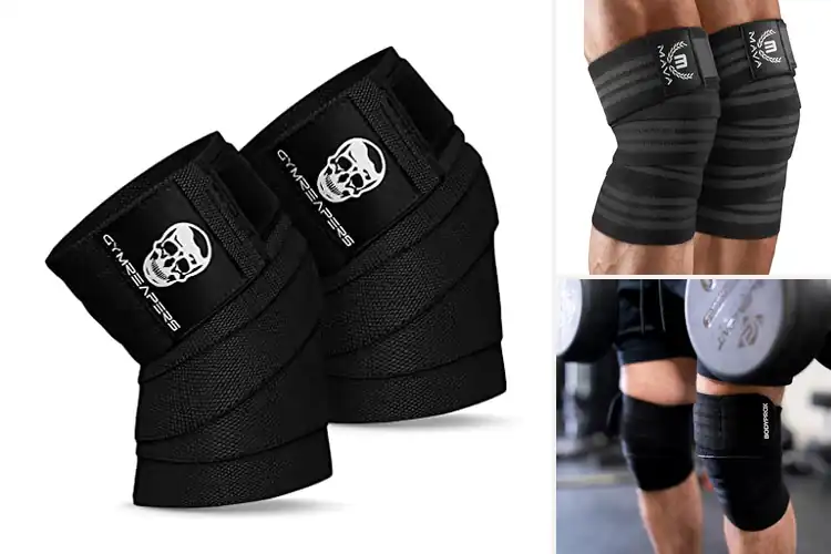 Detailed view of Best Gym Knee Wraps