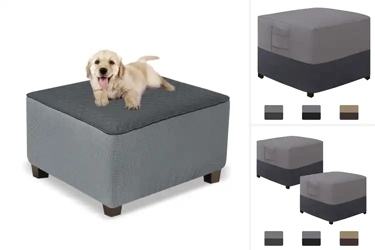 Detailed view of Best Heavy-Duty Ottoman Covers