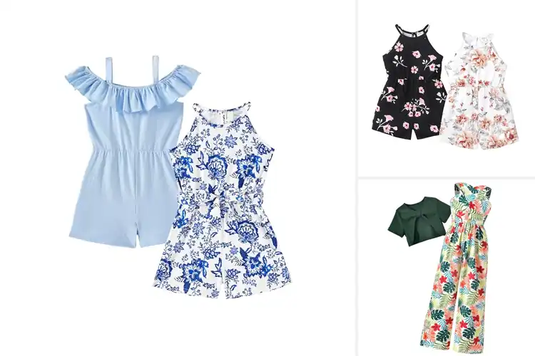 Detailed view of Best Kids’ Printed Jumpsuits for All-Day Comfort & Style