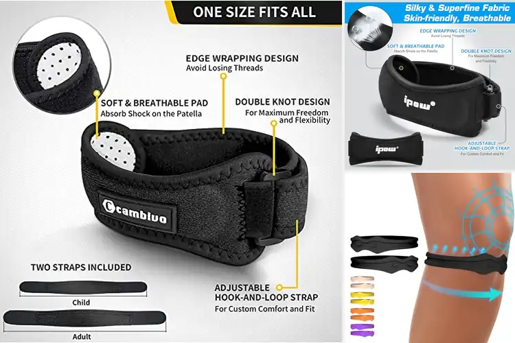 Detailed view of Best Knee Support Bands for Leg Workouts
