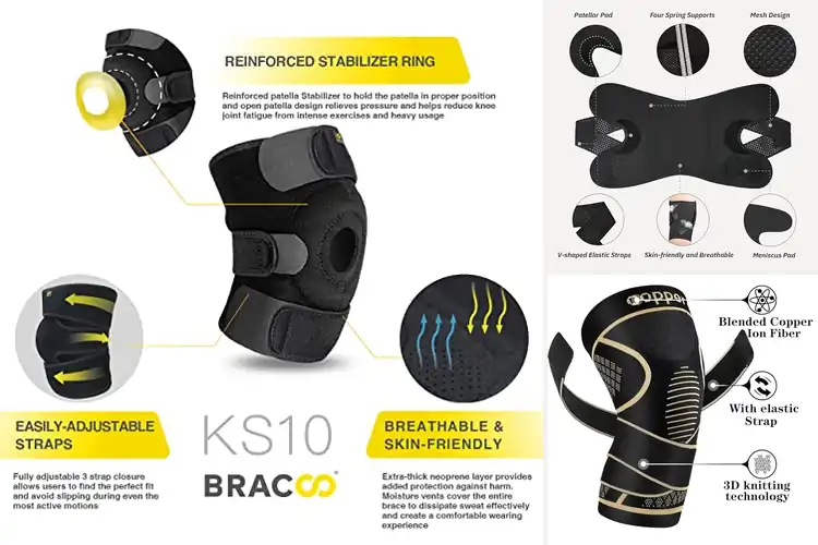 Detailed view of Best Knee Support Wraps