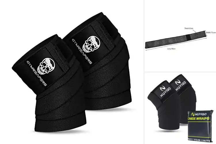 Detailed view of Best Leg Day Knee Wraps