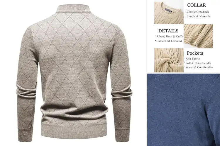Detailed view of Best Mens Casual Sweaters: Comfort & Style for Everyday Wear