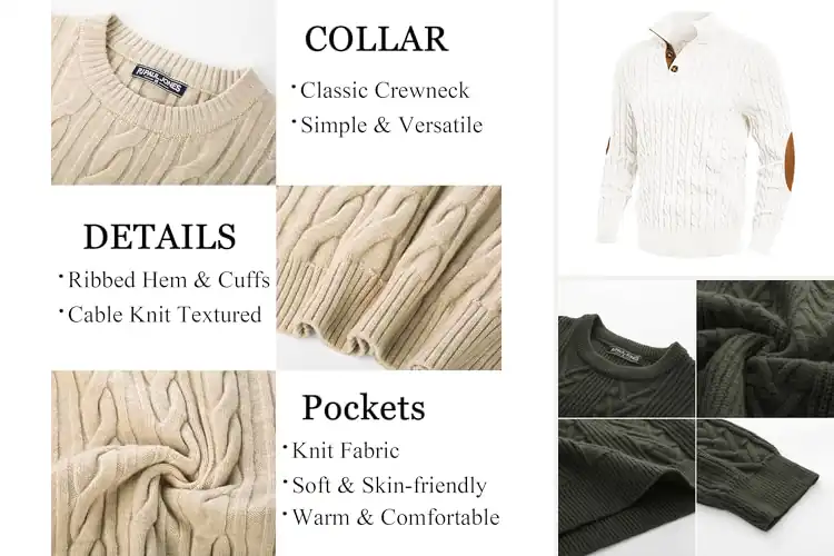 Detailed view of Best Mens Winter Sweaters