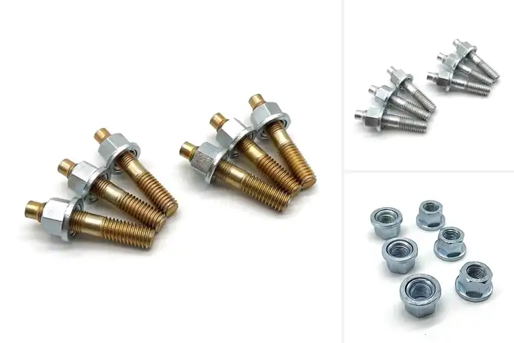 Detailed view of Best offroad transfer case mounting studs and nuts