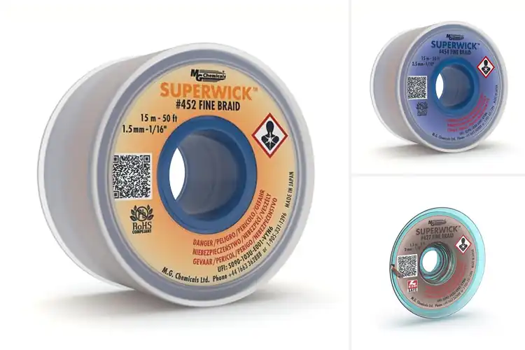 Detailed view of Best RMA Flux Desoldering Braids