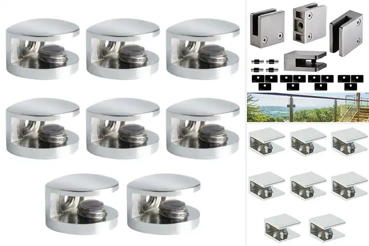 Detailed view of Best Stainless Steel Glass Supports